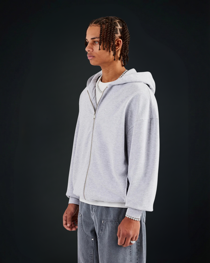 ASH GREY / ZIPUP