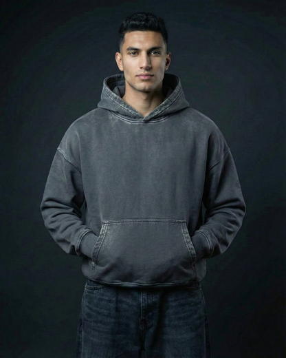 BASIC / STONE WASHED / HOODIE.