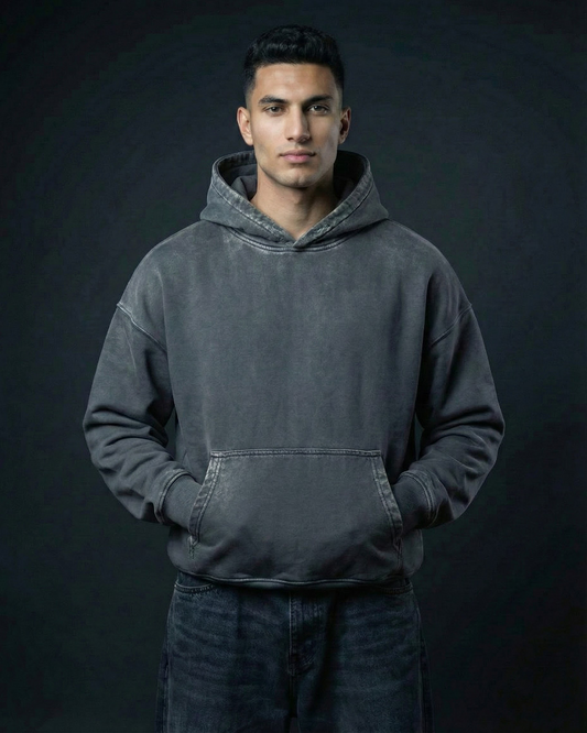 BASIC / STONE WASHED / HOODIE.